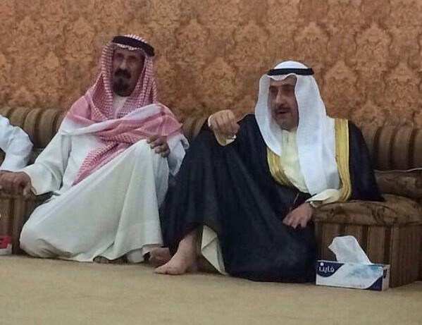 الشيخ  فيصل المالك الصباح و الشیخ عبدالعزيز رومي السويط